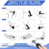 Unisex vibrating masturbation egg and anal plug massage stick