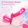 Female same-sex wearable double-headed dildo vibrator