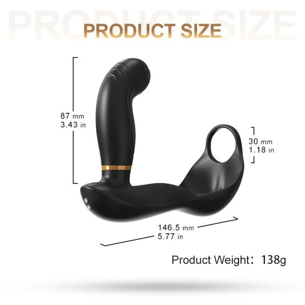 Men's anal and penis vibration masturbation butt plug toys