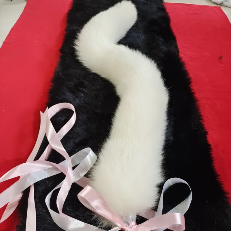 White temptation fox tail butt plug tail (10cm)