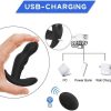 Unisex vibrating masturbation egg and anal plug massage stick