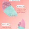 App-controlled mini two-color female wearable vibrator adult outdoor masturbator