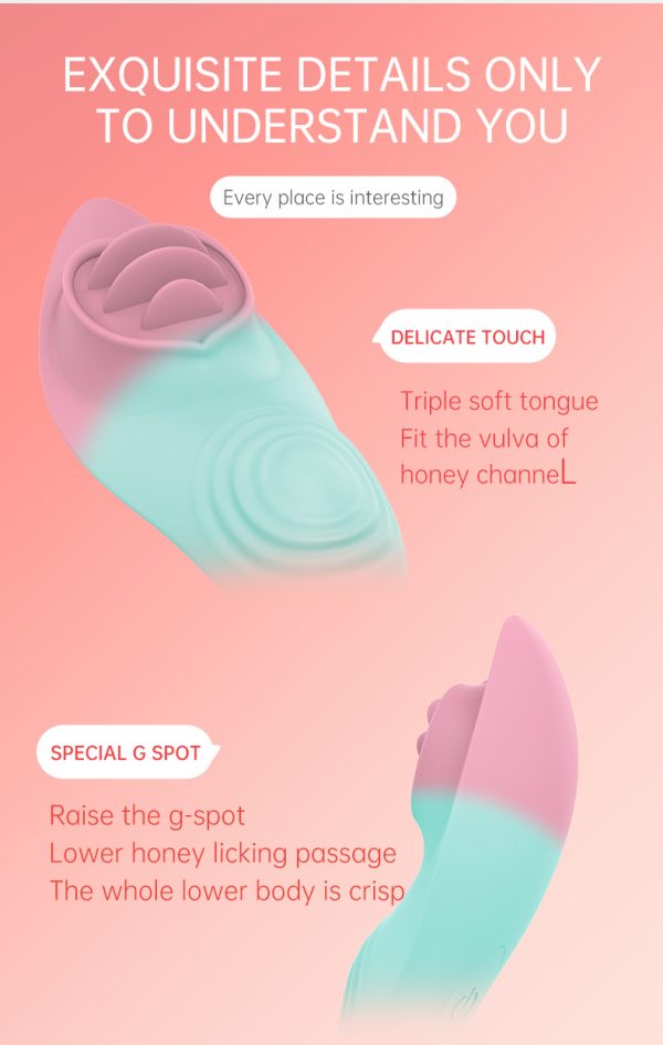 App-controlled mini two-color female wearable vibrator adult outdoor masturbator