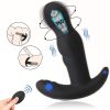 Unisex vibrating masturbation egg and anal plug massage stick