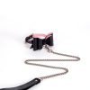 BDSM alternative fun high-end genuine leather female companion bondage training set (17 pieces)