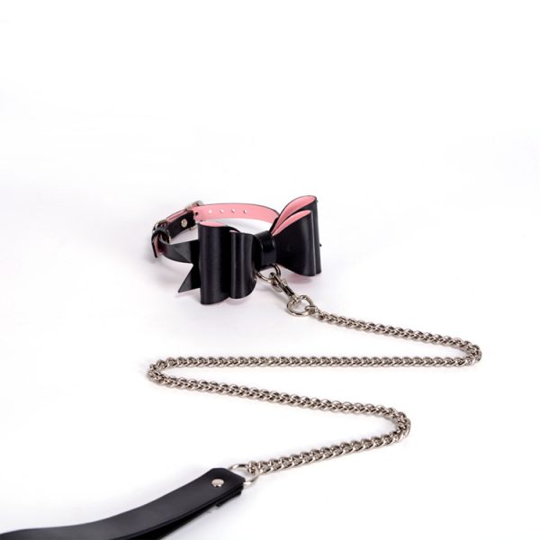 BDSM alternative fun high-end genuine leather female companion bondage training set (17 pieces)