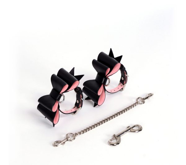 BDSM alternative fun high-end genuine leather female companion bondage training set (17 pieces)