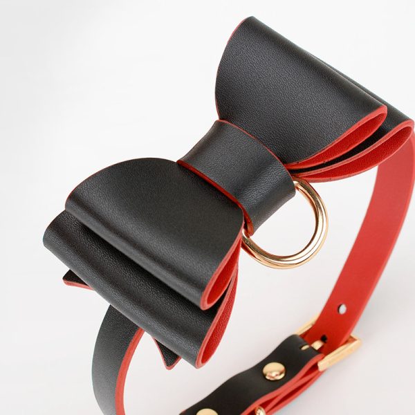 BDSM alternative fun storage PU leather material bow bondage training set (10 pieces)
