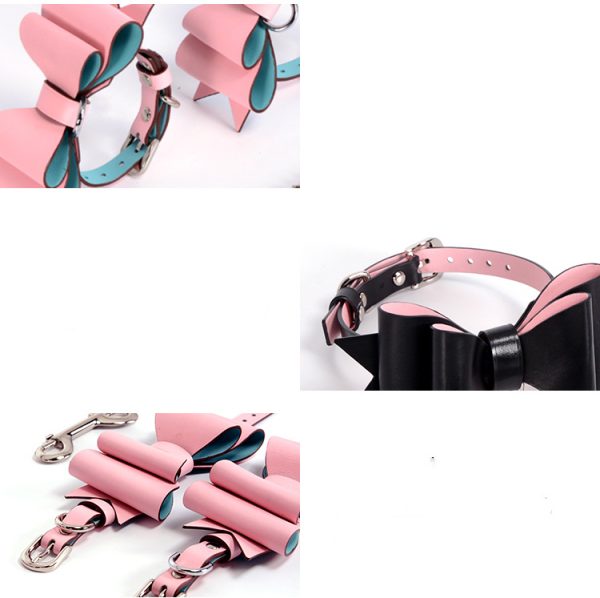 BDSM alternative fun high-end genuine leather female companion bondage training set (17 pieces) - Image 17