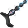 Unisex SM fun training electric shock vibration anal pull beads