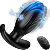 Unisex SM fun training electric shock vibration anal plug