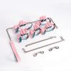 BDSM alternative fun high-end genuine leather female companion bondage training set (17 pieces)