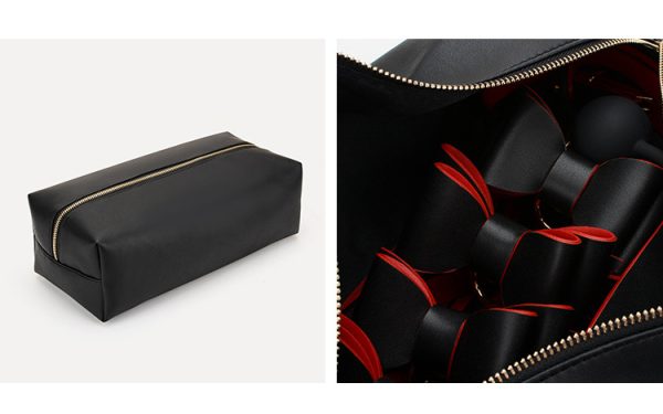 BDSM alternative fun storage PU leather material bow bondage training set (10 pieces) - Image 9