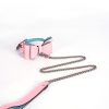 BDSM alternative fun high-end genuine leather female companion bondage training set (17 pieces)