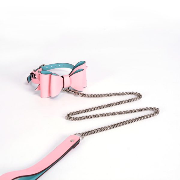 BDSM alternative fun high-end genuine leather female companion bondage training set (17 pieces)