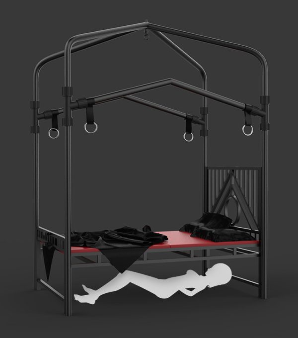BDSM professional sex training room torture style adult sex fantasy iron bed