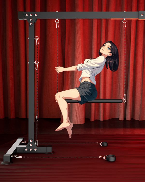 Sex classroom: double fun training bondage door frame - Image 10