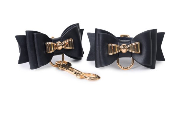 BDSM alternative black bow leather bondage training set (7 pieces) - Image 13