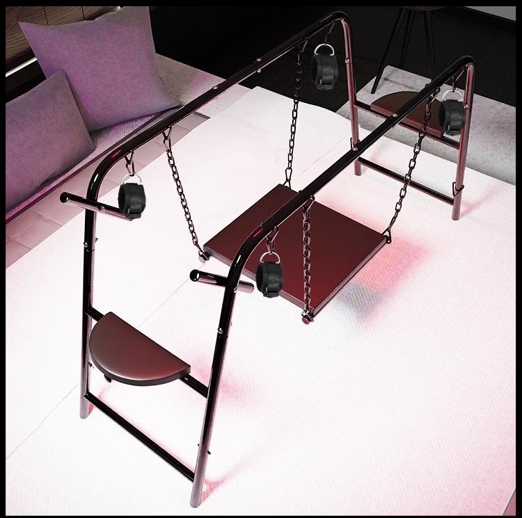 Sex classroom: double fun training bondage door frame