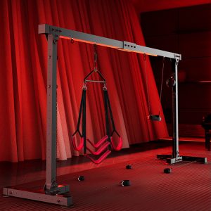 Sex classroom: double fun training bondage door frame