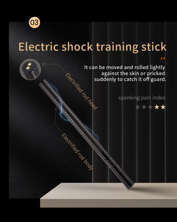 Adult sex electric shock leather spanking training stick female slave punishment torture instrument - Image 17