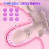 Women's wearable peristaltic adult remote control erotic masturbation device for outdoor use