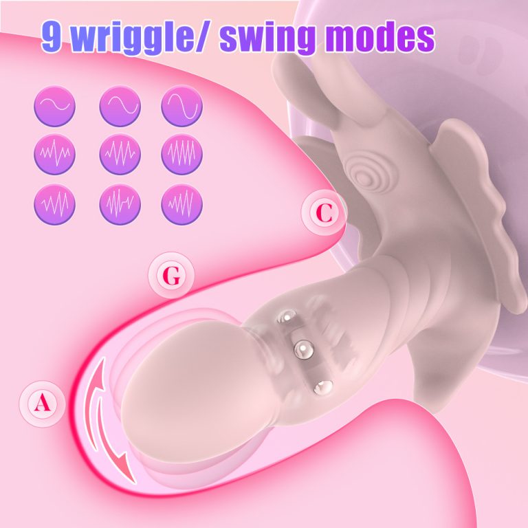 Women's wearable peristaltic adult remote control erotic masturbation device for outdoor use