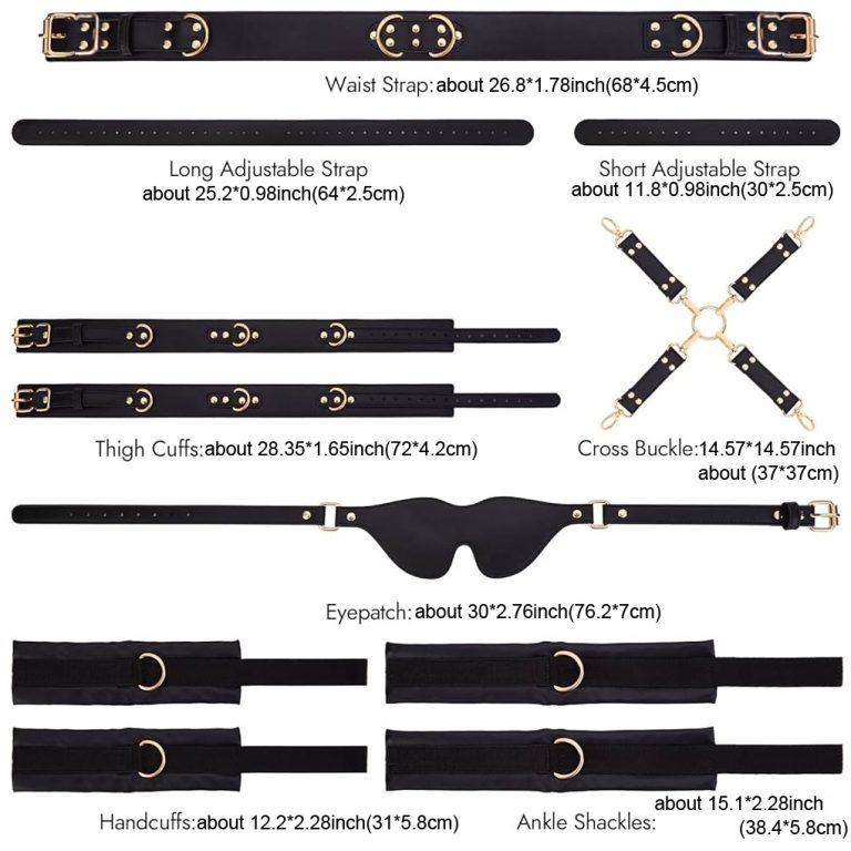 Adult backhand tied leather sex training bondage props - Image 3