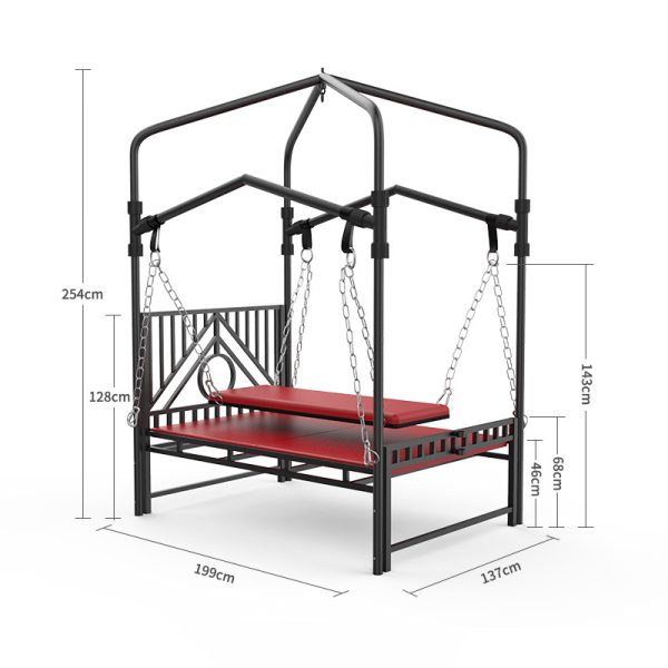 BDSM professional sex training room torture style adult sex fantasy iron bed - Image 3