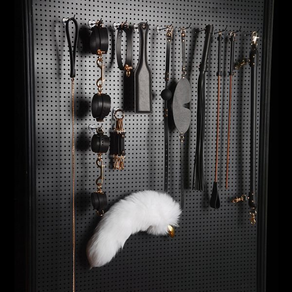 High-end adult SM training torture tool fun first layer leather bondage set (16 pieces)