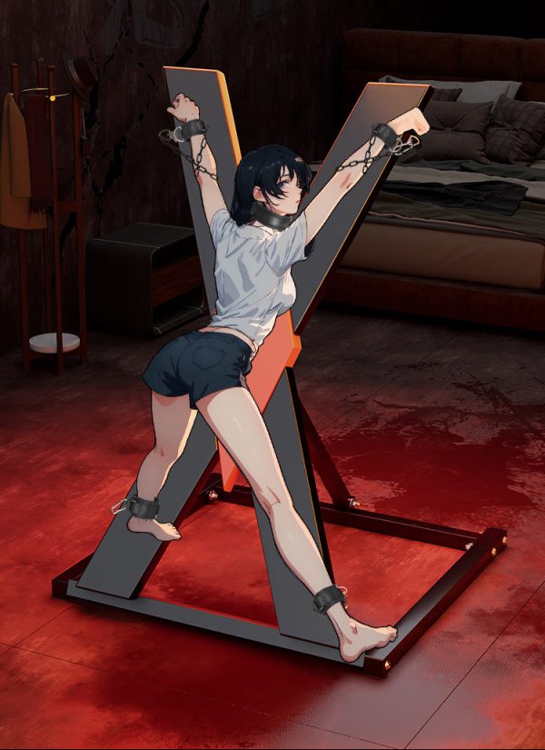 Sex classroom adult sex X-shaped flirting props stand