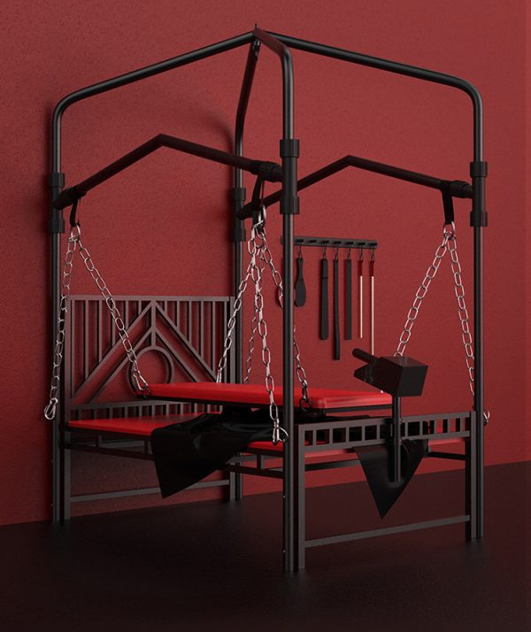 BDSM professional sex training room torture style adult sex fantasy iron bed