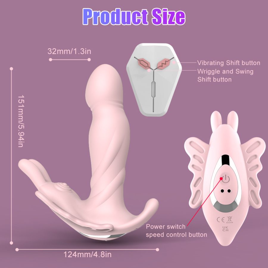 Women's wearable peristaltic adult remote control erotic masturbation device for outdoor use