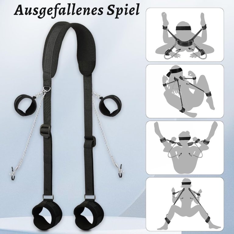 Adult female multi-position split leg nipple clamp alternative SM flirting game sex toys - Image 4