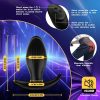 Unisex SM fun training electric shock vibration anal plug