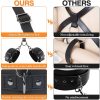 Adult hand and foot cuffs plus anal hook all-in-one wearable bondage sex toys