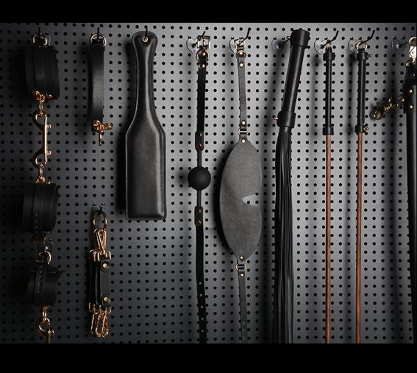 High-end adult SM training torture tool fun first layer leather bondage set (16 pieces) - Image 7