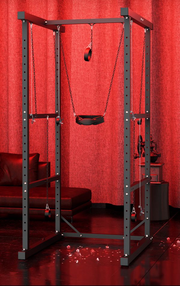 Large strapping and suspended sex training suspended frame