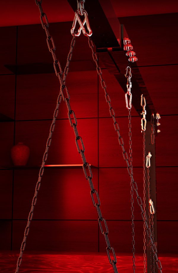 Sex classroom: double fun training bondage door frame