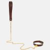 High-end adult SM training torture tool fun first layer leather bondage set (9 pieces)
