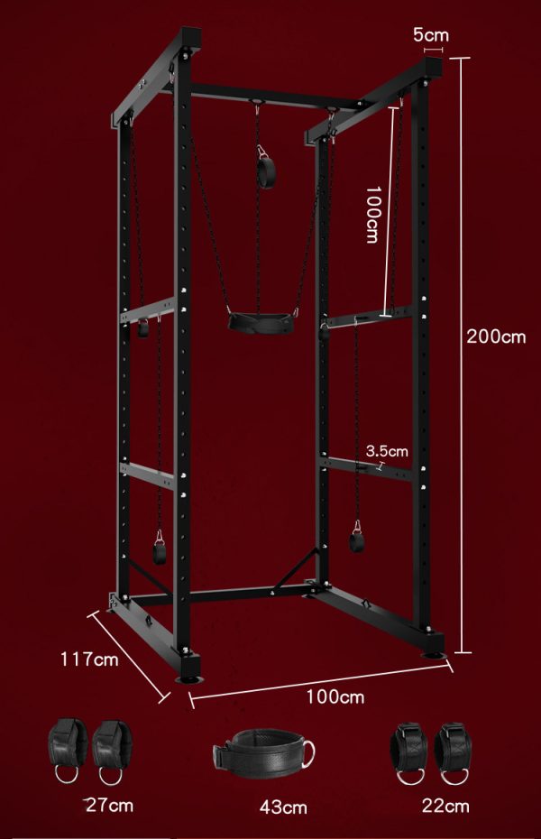 Large strapping and suspended sex training suspended frame