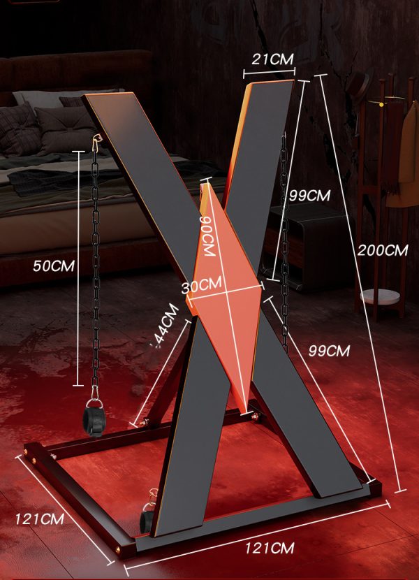 Sex classroom adult sex X-shaped flirting props stand - Image 5