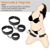 Adult hand and foot cuffs plus anal hook all-in-one wearable bondage sex toys