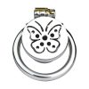 TS transvestite special butterfly pattern penis compression chastity lock (with silicone catheter)