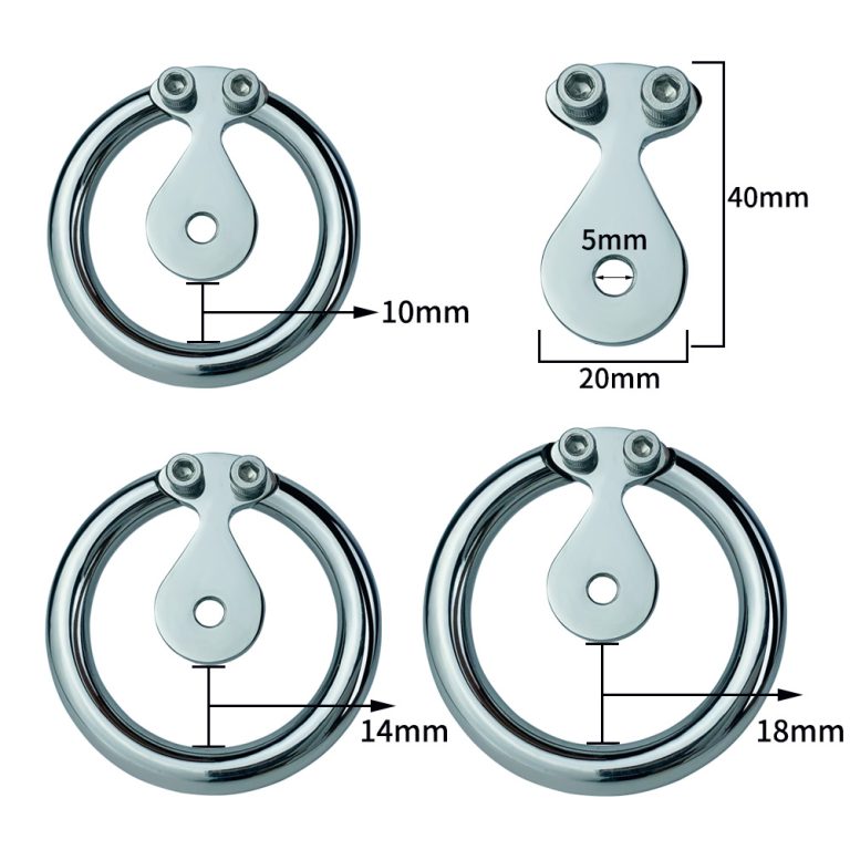 TS transvestite wearable anti-lateral catheterization flat chastity lock
