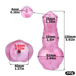 TS pink fake penis wearable chastity pants (with catheter)