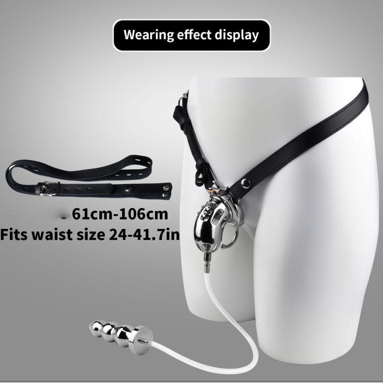 Men's urinary catheter anal plug bondage chastity lock (wearable type) - Image 8