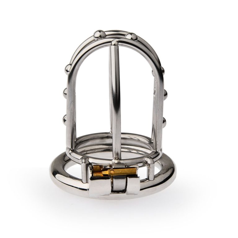 Men's Stainless Steel Penis Cage Chastity Lock - Image 11