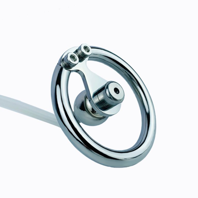 TS transvestite wearable anti-lateral catheterization flat chastity lock - Image 13