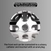 Men's urinary catheter anal plug bondage chastity lock (wearable type)